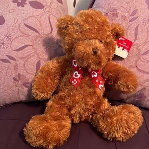 Valentine’s Day bear stuffed animal - NWT